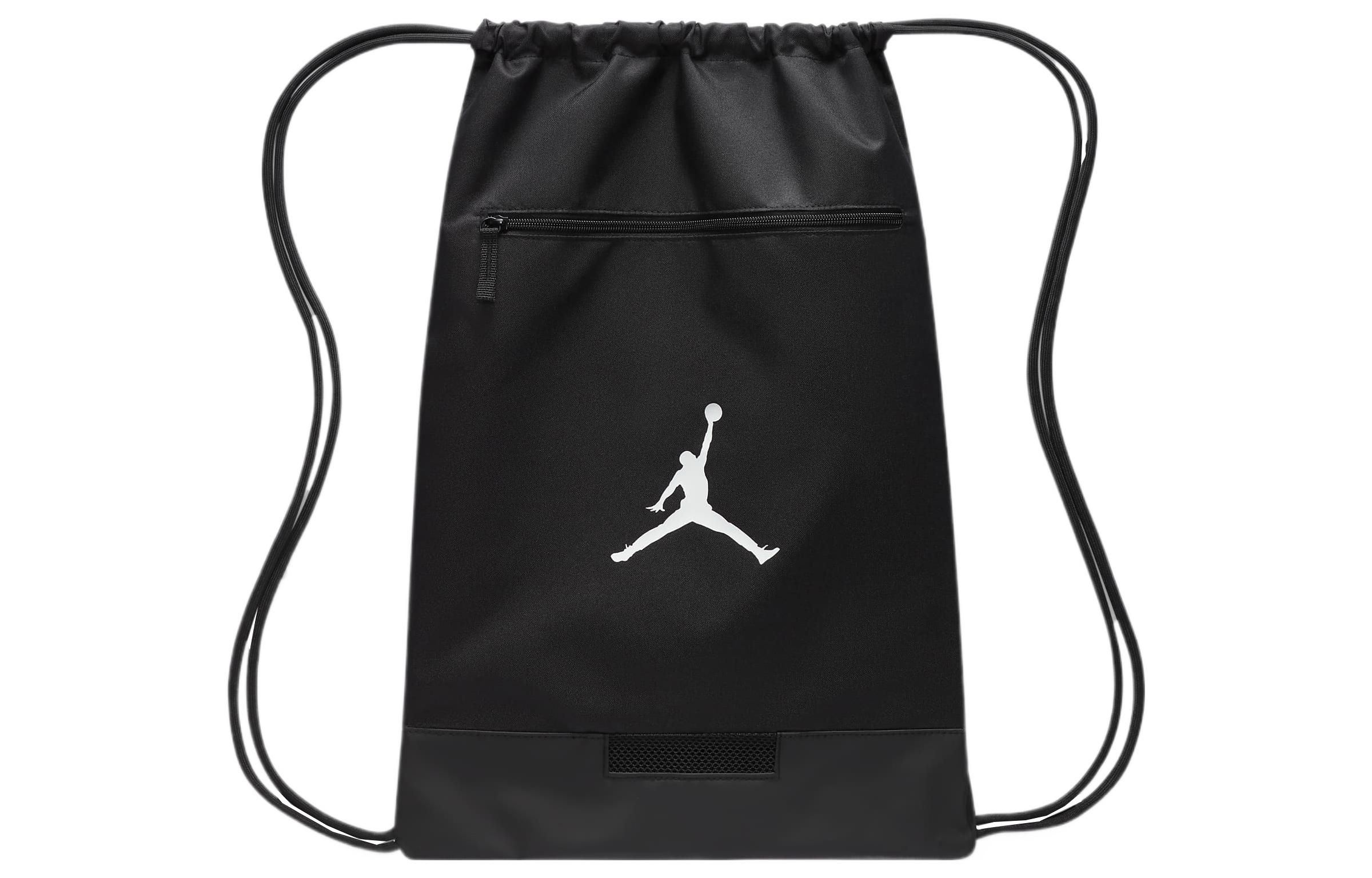 Jordan Athleisure Polyester Gym Bag Backpack Regular Unisex Black