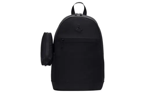 Jordan Zip Closure Polyester Backpack Regular Unisex Black