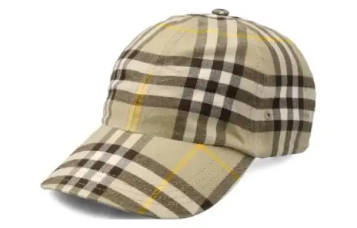 Burberry Check Pattern Baseball Cap