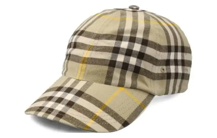 Burberry Check Pattern Baseball Cap