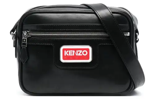 KENZO Polyester Crossbody Bag, Shoulder Bag Men's Black