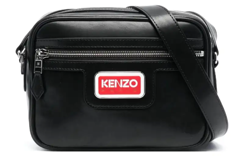 KENZO Polyester Crossbody Bag, Shoulder Bag Men's Black