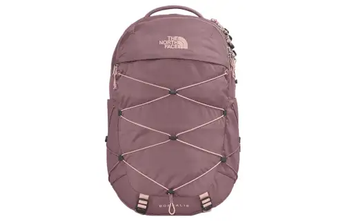 THE NORTH FACE 27L Brand Logo Backpack Double Shoulder Outdoor Bag Recycled Nylon Light Tawny & Moss Pink Women's
