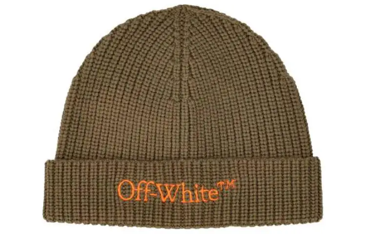 OFF WHITE Wool Beanies Men's Brown