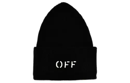 OFF WHITE Cashmere Beanies Men's Black