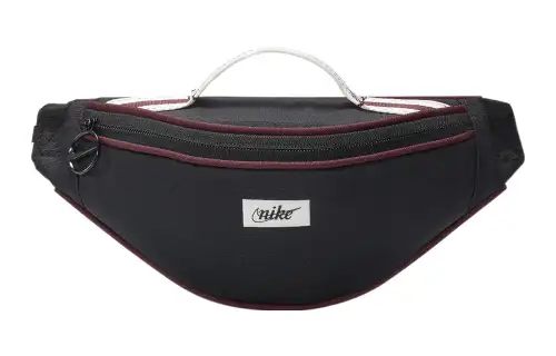 Nike Heritage Athleisure Fabric One Shoulder Crossbody Fanny Pack Regular Unisex Black