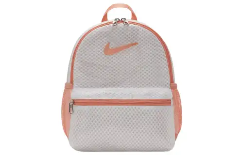 Nike Polyester Backpack Small Men's Beige/Orange