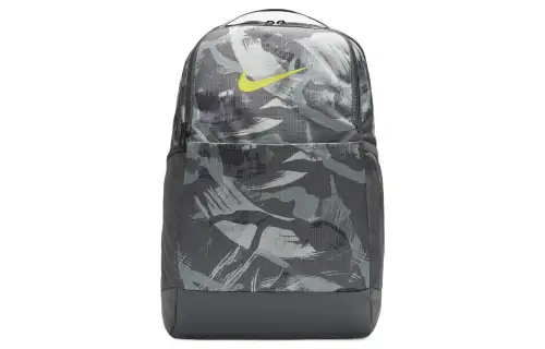 Nike Polyester Backpack Medium Unisex Iron Gray/Iron Gray/Bright Cactus