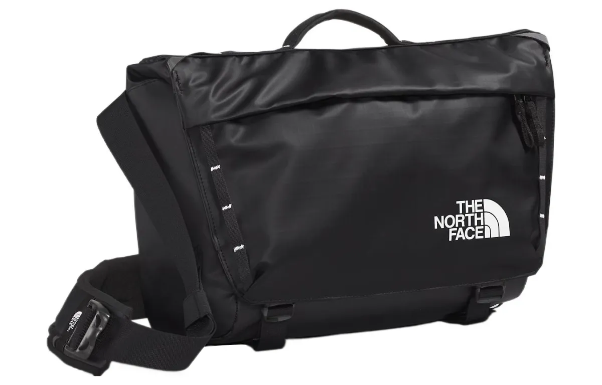 THE NORTH FACE 12L Messenger Bag Crossbody One Shoulder Outdoor Bag Recycled Material Black Unisex