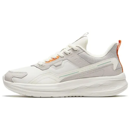 Anta Abrasion-Resistant Slip-Resistant Low-Top Running Shoes Women's Beige Gray