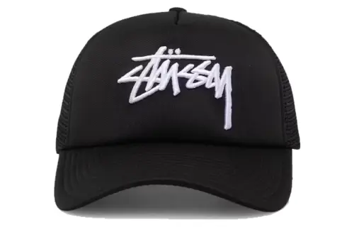 Stussy Polyester Baseball Caps Unisex Black