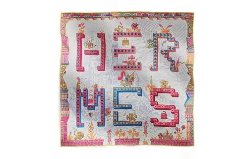 HERMES Detail Scarves Women's Multicolor