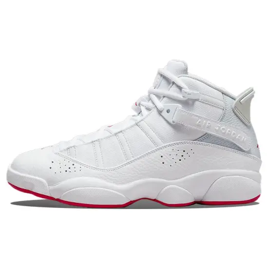 JORDAN 6 Rings White Red Sole
