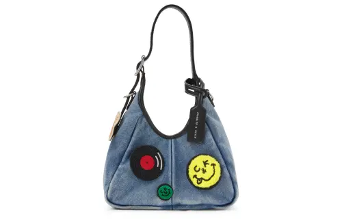 CHARLES&KEITH Shoulder Bags Dark Denim Blue