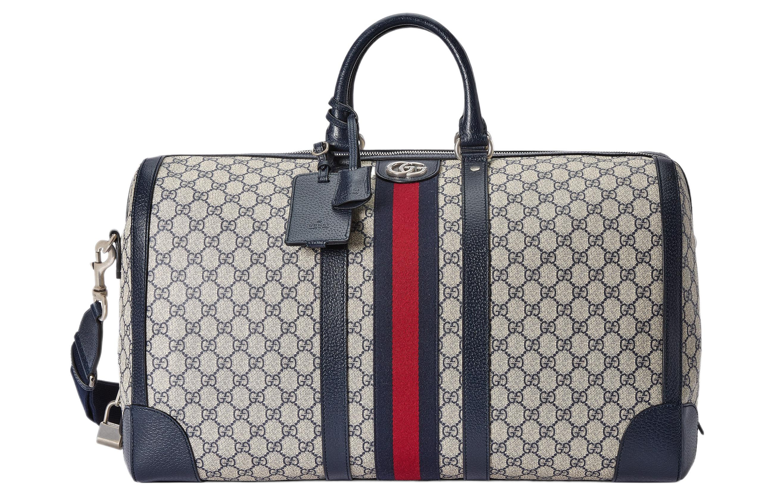 GUCCI Savoy Canvas With Leather Binding Canvas Bag, Shoulder Bag, Crossbody Bag, Handbag, Travel Bag Women's