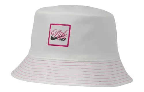 Nike Brand Logo Polyester Bucket Hats Unisex White/Black