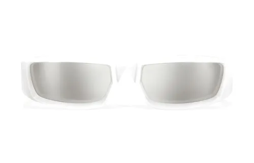 curved rectangle-frame sunglasses