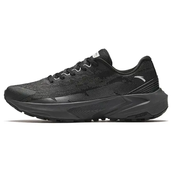 Anta Non-slip Wear-resistant Shock Absorption Low-Top Running Shoes Men's Black