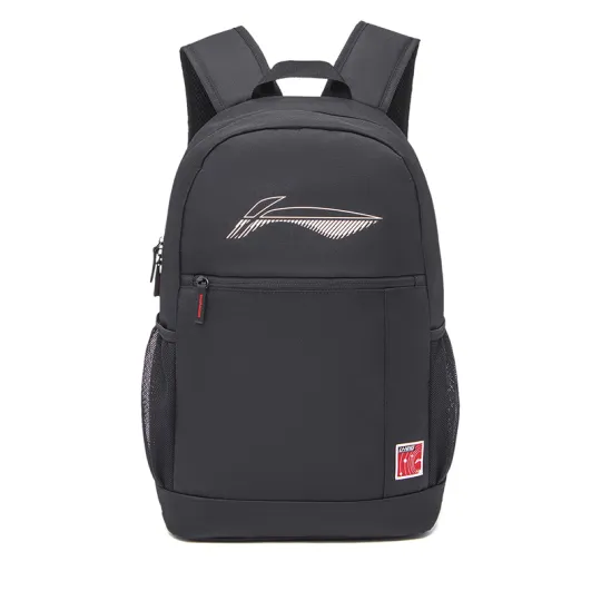 Li Ning Sports Life Collection Polyester Backpack Regular Unisex Black