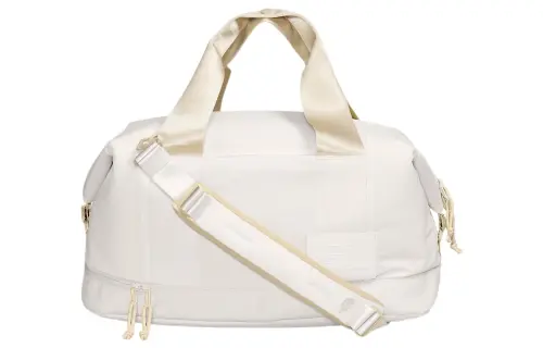 THE NORTH FACE 68L Portable One Shoulder Travel Outdoor Bag Facial Wrinkles White Women's
