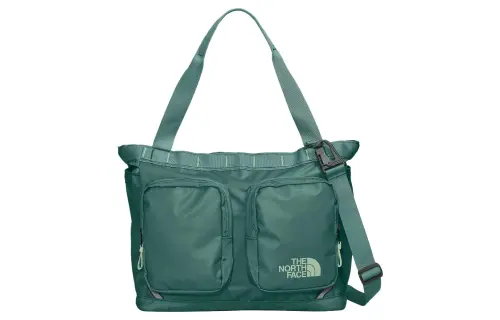 THE NORTH FACE 21L Tote Crossbody Portable Outdoor Bag Recycled Polyester Blue Green Unisex