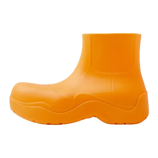 Bottega Veneta Puddle Ankle Boots Tangerine