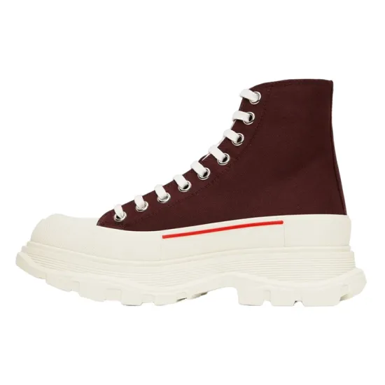 Alexander McQueen Tread Slick Ankle Boots Men Brown
