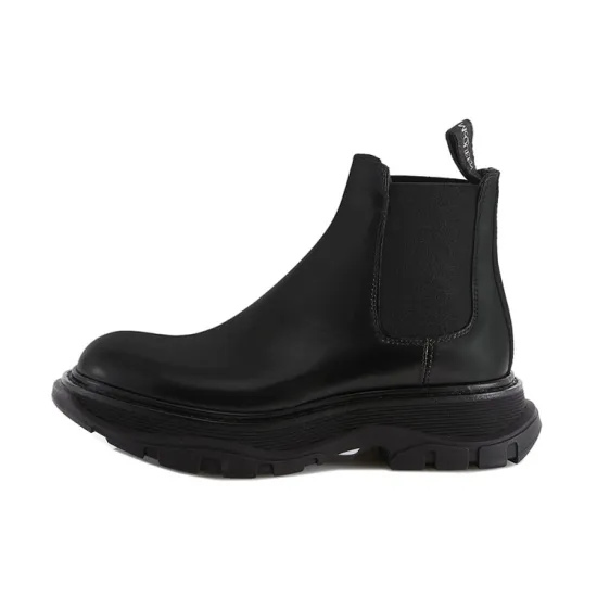 Alexander McQueen Chunky Sole Chelsea Boots Black Women's