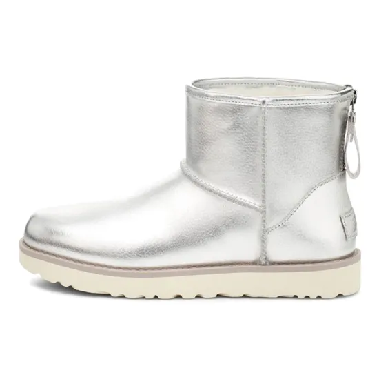 UGG CLASSIC MINI Snow Boots Women's Silver