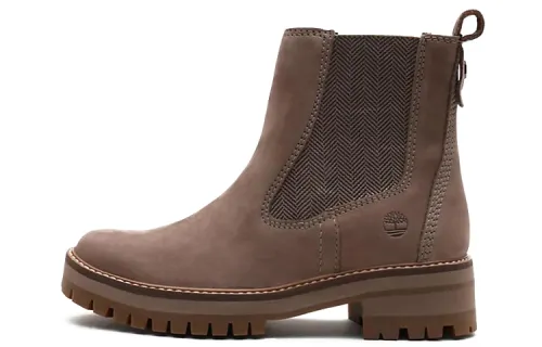 Timberland Courmayeur Valley Short Chelsea Boots Women's Taupe