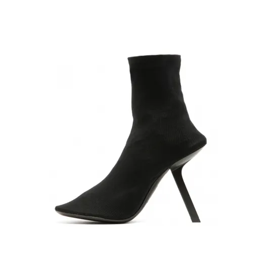 Balenciaga 110mm Stretch Heeled Boots 'Black' Women's