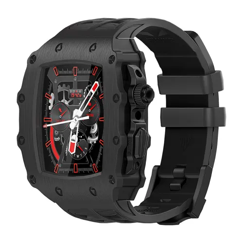 Apple, modified compatible watch *S, S8, design protective case stainless steel, bracelet, accessories, 44/45mm, style