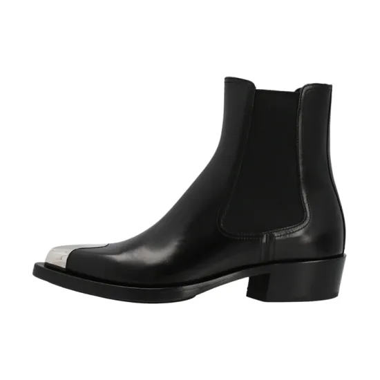Alexander McQueen Pointed Toe Ankle-Top Boots Women's