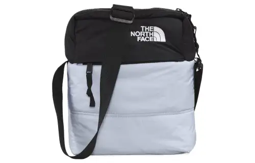 THE NORTH FACE Nuptse 4.3L One Shoulder Crossbody Outdoor Bag Nylon Gray & Black Unisex
