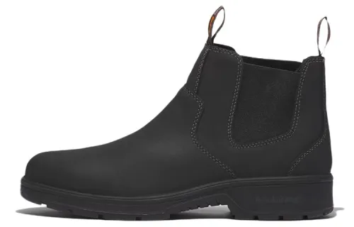 Timberland Nashoba Comp Toe Leather Ankle Length Chelsea Boots Black
