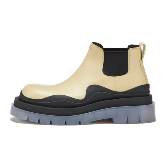 Bottega Veneta Chelsea Boots Men White