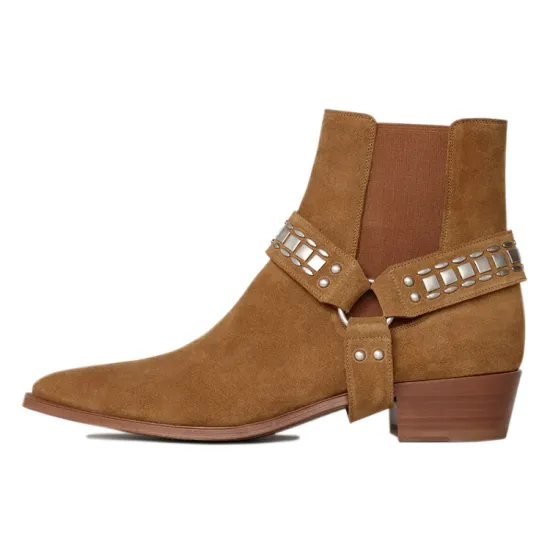CELINE Ankle Boots Men Tortoiseshell