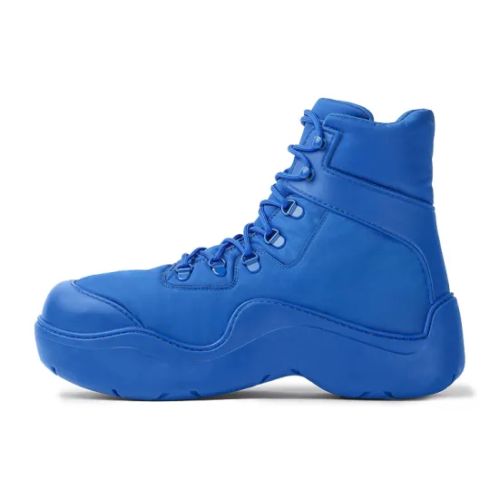 Bottega Veneta Puddle Bomber Ankle Boot Blue