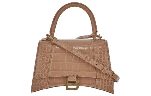 Balenciaga Hourglass Embossed Small Handbag