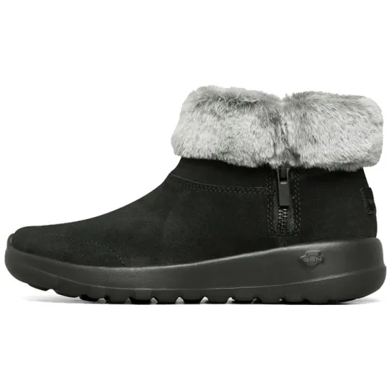 Skechers On-The-Go Joy Snow Boots Fur 'Black White' Women's