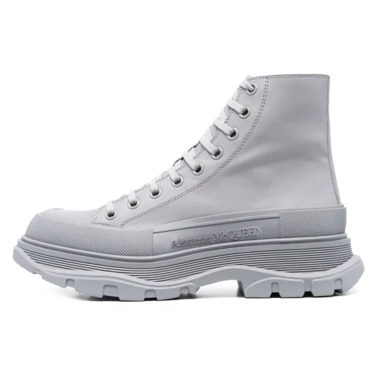 Alexander McQueen Tread Slick Boot Gray Leather