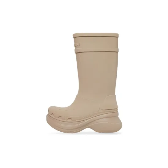 Balenciaga X Crocs Boot Beige Rubber