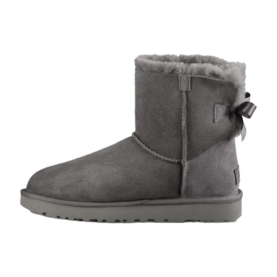 UGG Mini Bailey Bow II Boot Grey Women's