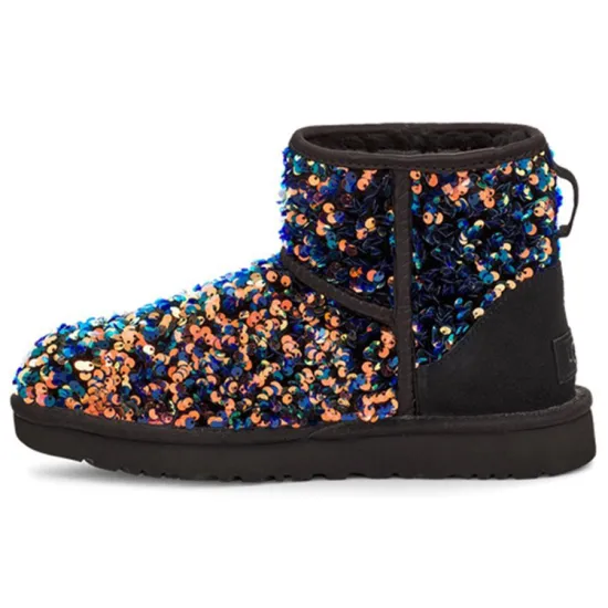 UGG CLASSIC MINI Snow Boots Women's High-top Black