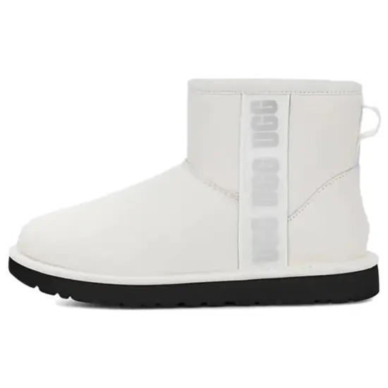 UGG Classic Mini Side Logo Boot Ultra Matte White Women's