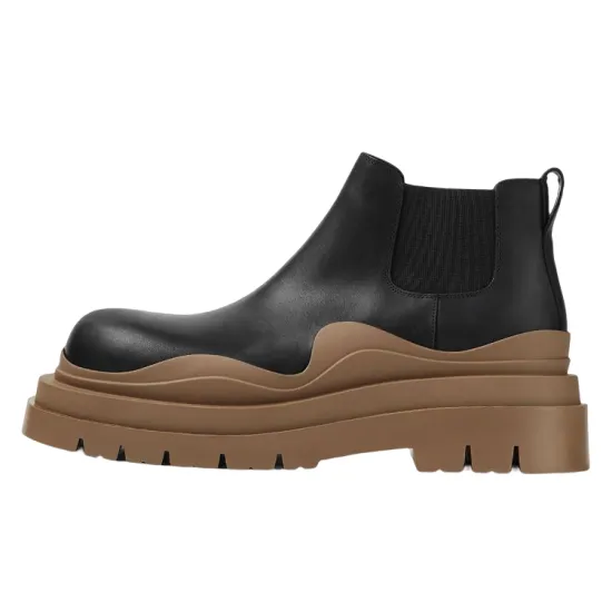 Bottega Veneta Chelsea Boots Men Black Brown
