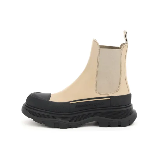 Alexander McQueen Tread Slick Chelsea Boots Women's Off White
