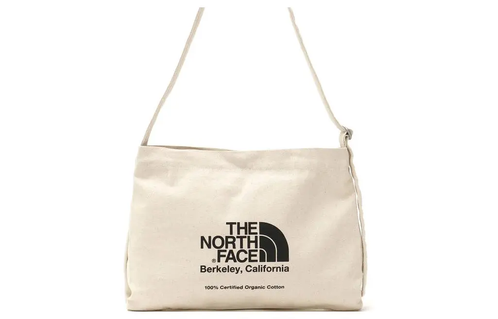 THE NORTH FACE 1L Reusable Bag Crossbody Bag Outdoor Bag Cotton Natural & Black Unisex