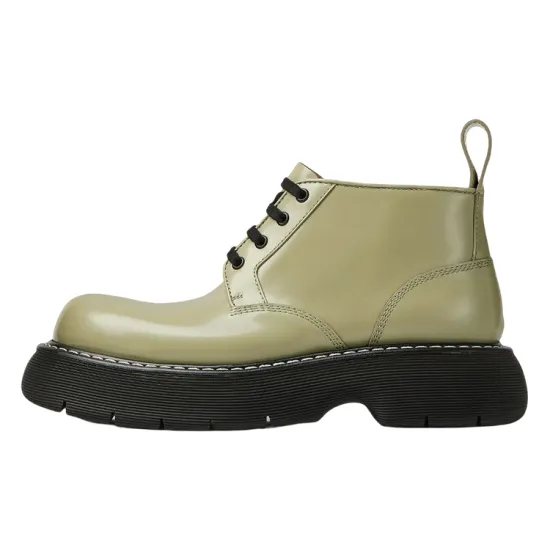 Bottega Veneta Swell Leather Shoes Green