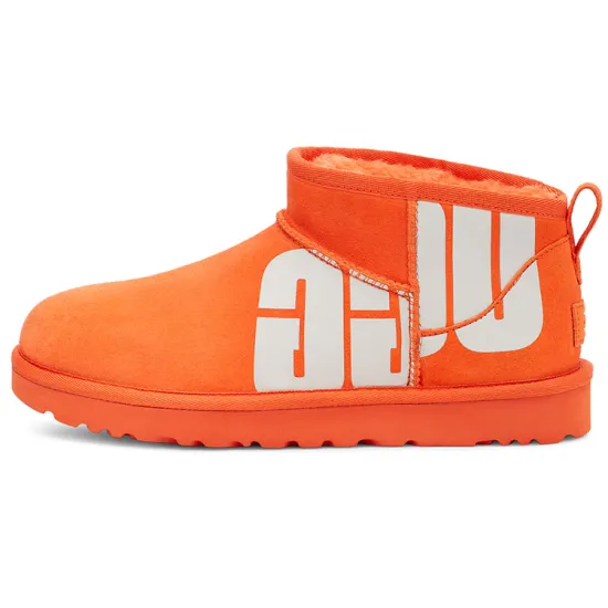 UGG CLASSIC ULTRA MINI Snow Boots Women's Orange Soda Color
